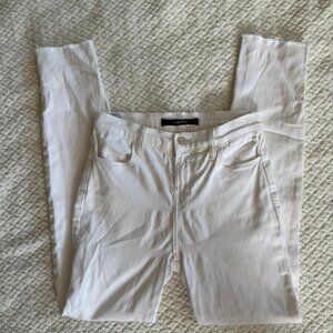 J Brand Women's White and Silver Trousers